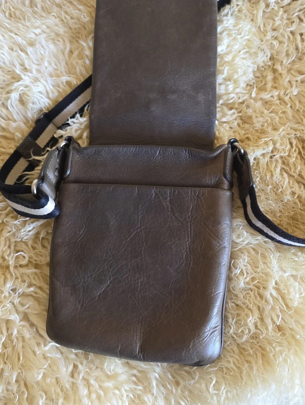 Bally Brown Leather Crossbody Bag